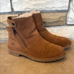 UGG Brown Suede Ankle Boots